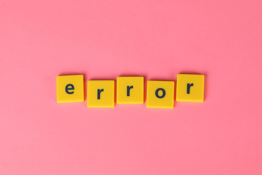 important advice for handling errors
